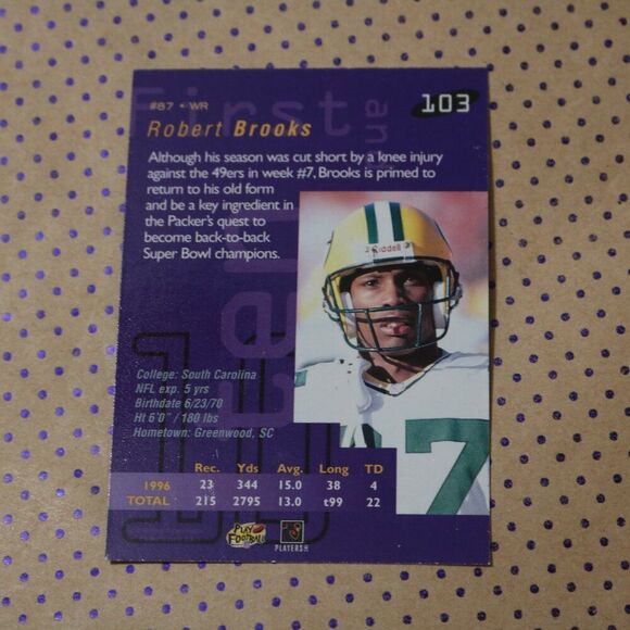 Robert Brooks #103 Football Card - Picture 2 of 2